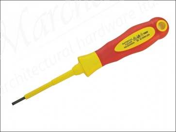 Soft Grip VDE Screwdriver Slotted 4.0 x 100mm