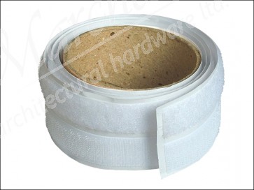 Hook & Loop Self Adhesive Tape - White