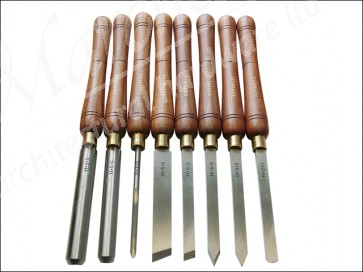 HSS Turning Chisel Wooden Boxed Set 8Pc