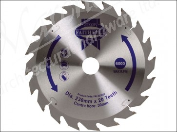 Circular Saw Blade TCT 230 x 30 x 20 Tooth