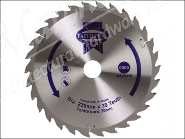Circular Saw Blade TCT 230 x 30 x 30 Tooth