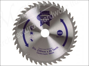 Circular Saw Blade TCT 230 x 30 x 40 Tooth