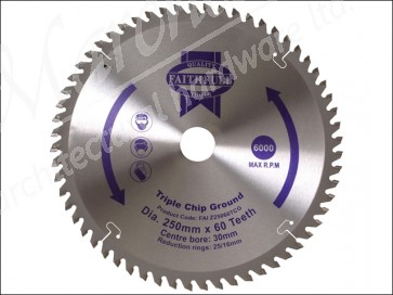 Circular Saw Blade TCT 250 x 30 x 60 Tooth Tcg