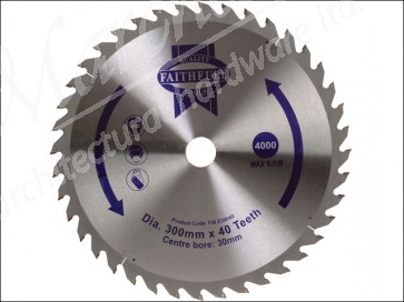 Circular Saw Blade TCT 300 x 30 x 40 Tooth
