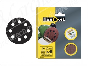 Hook & Loop Sanding Discs 115 mm Medium 80g (6)