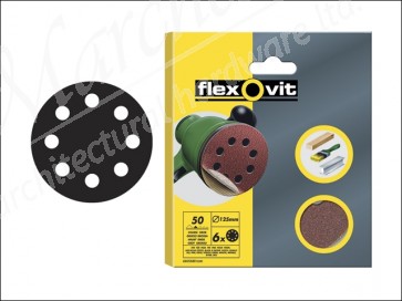 Hook & Loop Sanding Discs 125 mm Medium 80g (6)