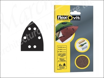 Detail Hook & Loop Sanding Sheets 95mm x 145 mm Assorted (6)