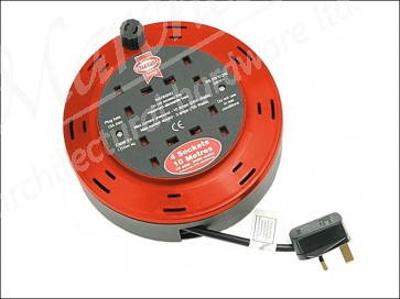 Cable Reel 230 Volt 10m 10 Amp 4 Socket
