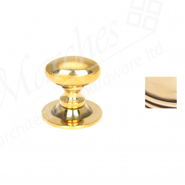 Oval Cabinet Knob - Aged Brass