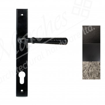 Hammered Newbury Slimline Espag. Lock Set - Various Finishes