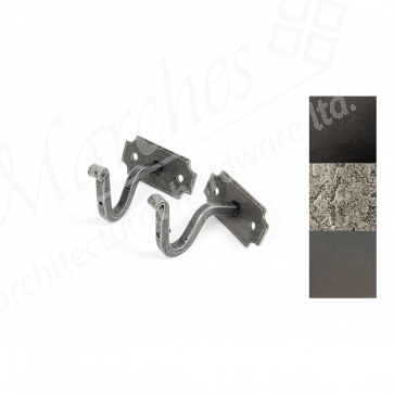 Curtain Pole Mounting Bracket (pair) - Various Finishes