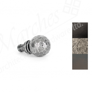 Hammered Ball Curtain Finial (pair) - Various Finishes