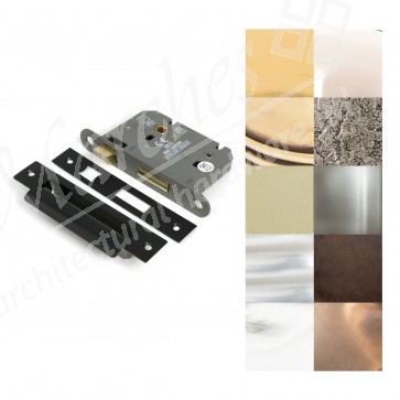 3" Heavy Duty Bathroom Mortice Lock - Various Finishes