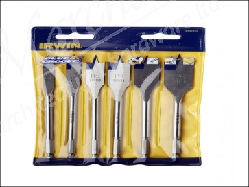 4X Blue Groove Flat Bit Set 6 piece