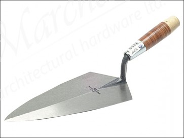 19L 10in Philadelphia Brick Trowel - Leather Handle