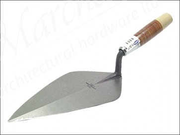 34L 11in Brick Trowel Wide London - Leather Handle