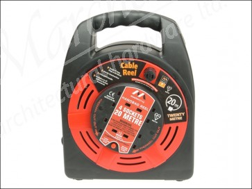 Hand Bag Cassette Reel Red 20m 13a 4 Socket Thermal Cutout