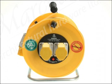 Cable Reel 50m 16 amp 110 Volt Thermal Cutout