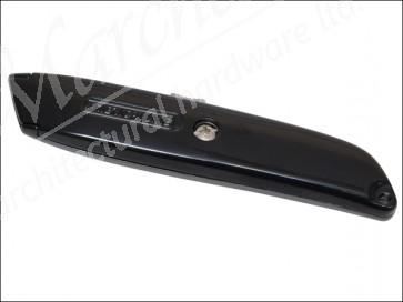 Retractable Black Metal Utility Knife + 1 Blade