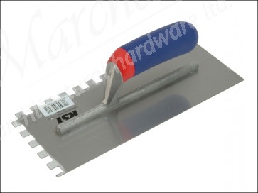 Notched Trowel - Square Serration 10x10mm Soft Grip RTR6260S