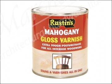 Polyurethane Varnish & Stain Gloss Mahogany 500 ml