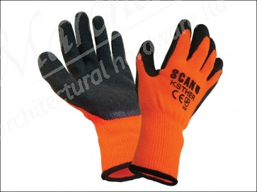 Knitshell Thermal Gloves Orange/Black