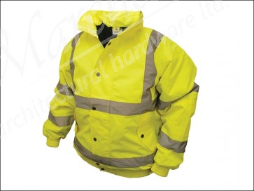 Hi-Vis Bomber Jacket Yellow - Large