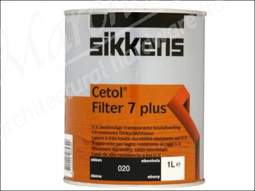 Cetol Filter 7 Plus Translucent Woodstain 1 Litre Ebony