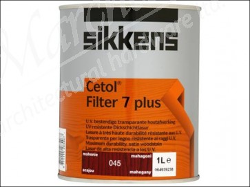 Cetol Filter 7 Plus Translucent Woodstain 1 Litre Mahogany