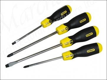 Cushion Grip Screwdriver Set Par/Flared /Phillips 4 Piece