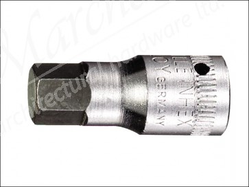 Inhex Socket 1/4 in Drive Short 4 mm