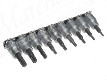 M3813TX Socket Clip Rail Torx 9 Piece Set 3/8in Drive