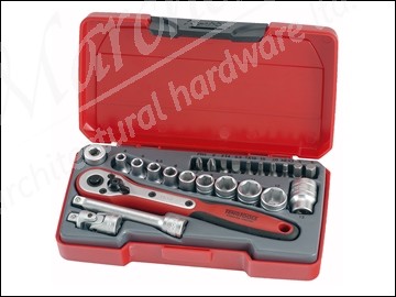 T1424  Socket Set Metric 24 Piece 1/4in Drive