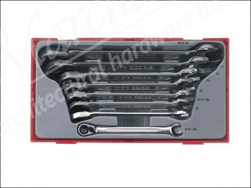 TT6508r Ratchet Comb Spanner Set 8pc
