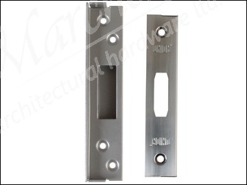 Strongbolt 2100 Mortice Deadlock Rebate Kit 13mm 0.5in Satin Chrome Boxed