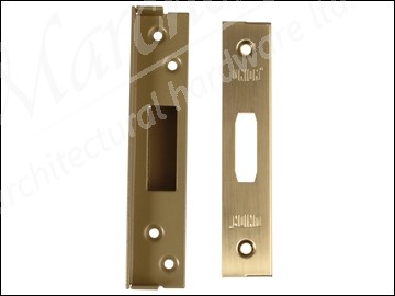 Strongbolt 2100 Mortice Deadlock Rebate Kit 13mm 0.5in Polished Brass Boxed
