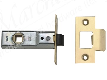 Tubular Mortice Latch 2648 Polished Brass 64mm 2.5in Boxed