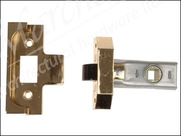 Rebated Tubular Mortice Latch 2650 Electro Brass 63mm 2.5in