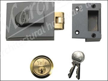 81 Rollerbolt Nightlatch DMG Brass Cylinder 60mm Backset Boxed