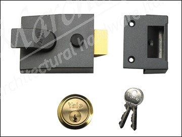 89 Deadlock Nightlatch Chrome Finish 60mm Backset Boxed