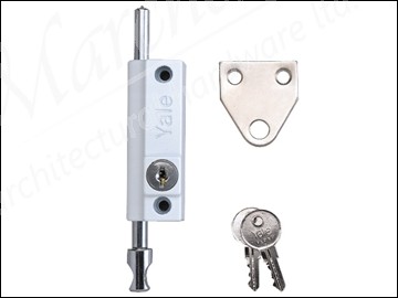 P124 Door Push Bolt Polished Chrome Finish Visi Pack