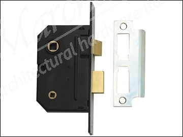 PM236 Bathroom 2 Lever Sash Lock 67mm 2.5in Polished Chrome