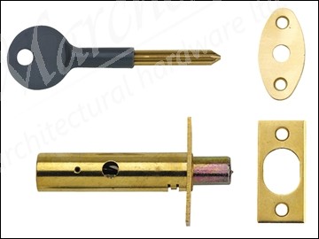 PM444 Door Security Bolt Brass Finish Visi Pack of 1