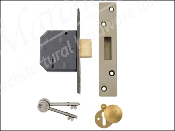 PM562 Hi-Security BS 5 Lever Mortice Dead Lock 67mm 2.5in Polished Brass