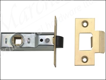 M888 Rebated Mortice Latch 64mm 2.5in Polished Brass Visi Pack of 1