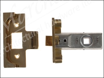 M999 Rebated Tubular Latches 64mm 2.5in Polished Brass Finish Pack of 1