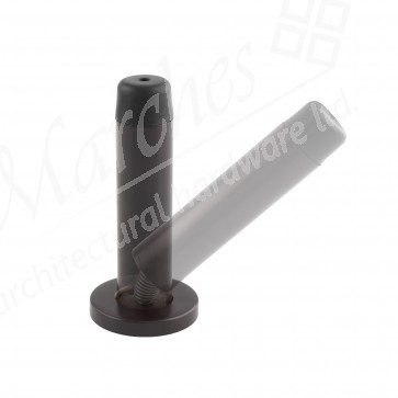 Sprung Wall Mounted Door Stop - 76mm - Matt Bronze