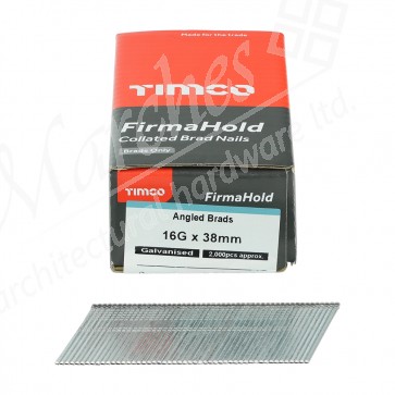 38mm Straight Airgun Nails 16G (2000) - Galvanised