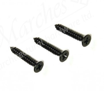 No. 10 Gauge Pozi Black Screws (length 3/4-2")