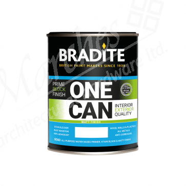 Bradite One Can Matt Primer and Finish 1L - Anthracite Grey